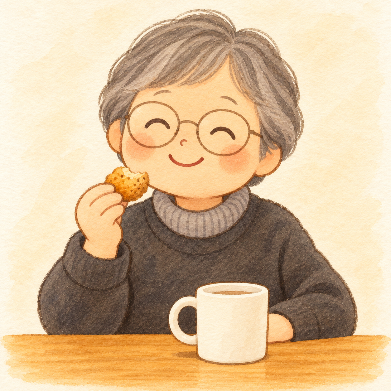 芦沢さんをイメージしたデフォルメイラスト